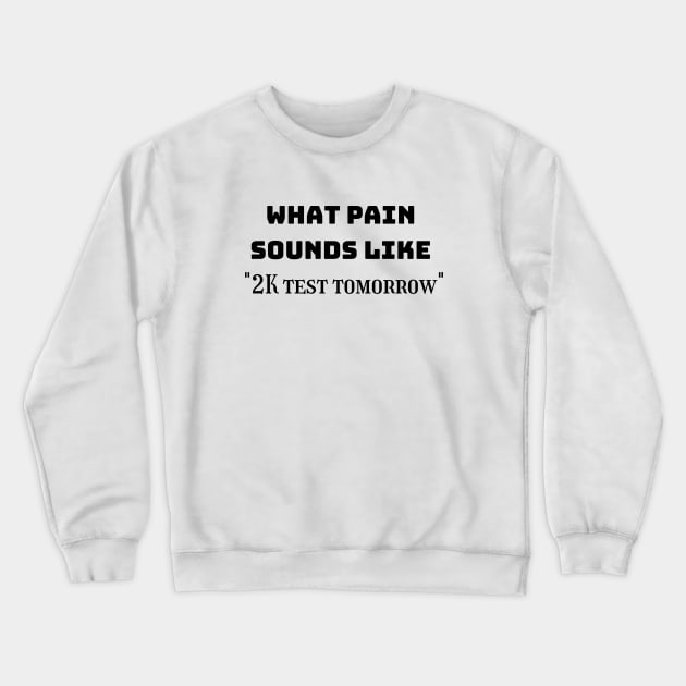 2K test pain indoor rowing Crewneck Sweatshirt by RowingParadise